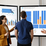 **

"A diverse group of data scientists collaborating around a large screen displaying complex data visualizations. The scene is brightly lit, modern office with elements suggesting a tech company. Focus on teamwork, AI integration, and the excitement of data-driven discovery. Emphasize the ethical implications and responsible data usage with subtle visual cues like a "Privacy First" poster in the background. The style is realistic, almost photographic, with a slightly warm color palette."

**