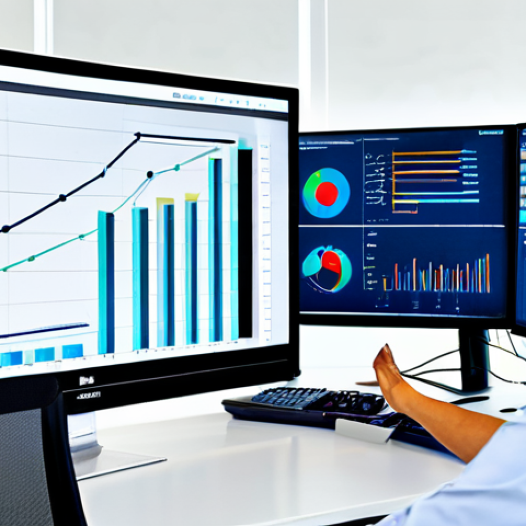 개인 프로젝트에 적합한 데이터 소스 찾기 - **Prompt:** A data scientist, fully clothed in appropriate business casual attire, analyzes a comple...