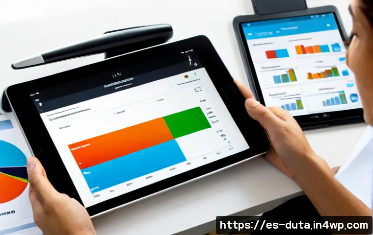 Home 17 데이터 수집 최적화를 위한 팁 - Photorealistic overhead view of a Spanish-speaking small business analyst organizing a streamlined d...